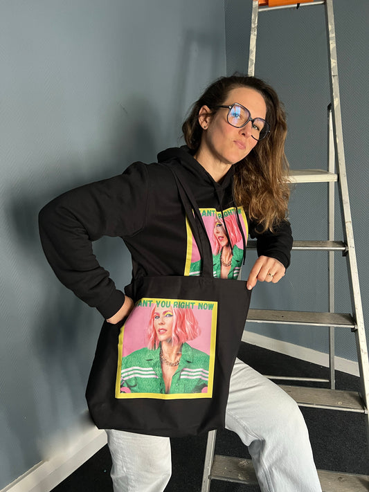 TOTE BAG  << I WANT YOU RIGHT NOW >>